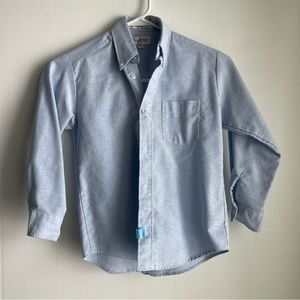 Van Heusen boy button down dress shirt light blue boys size 8